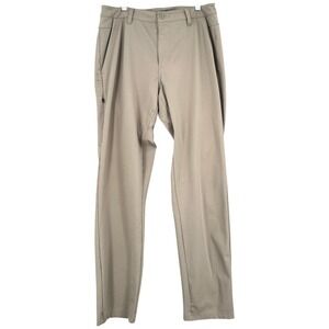 BYLT Premium Basics Mens Khaki Athletic Stretch Golf Casual Pants Size 36